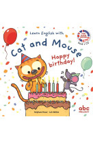 Learn english with cat and mouse - happy birthday