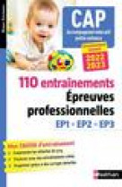 110 entrainements - epreuves prof. ep1 ep2 ep3 - cap accompagnant educatif petite enfance 2022