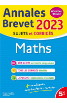 Annales brevet 2023 - maths